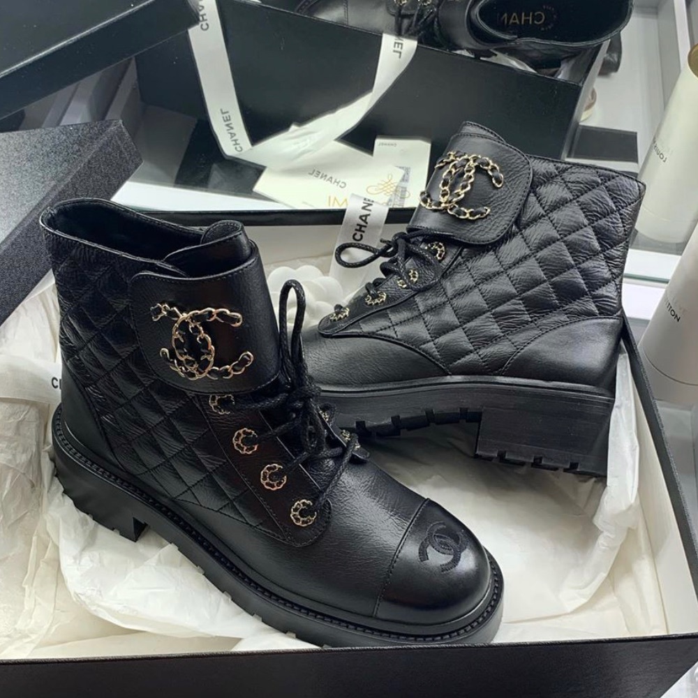 ISO - Chanel Combat Boots in BLACK